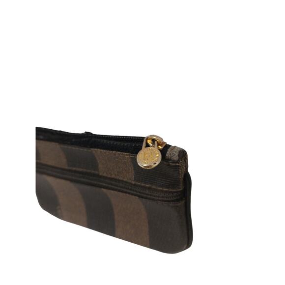 Fendi PEQUIN Zip Coin Case Business Card Case Zipper Damage Useable Clean Auth - Picture 14 of 16